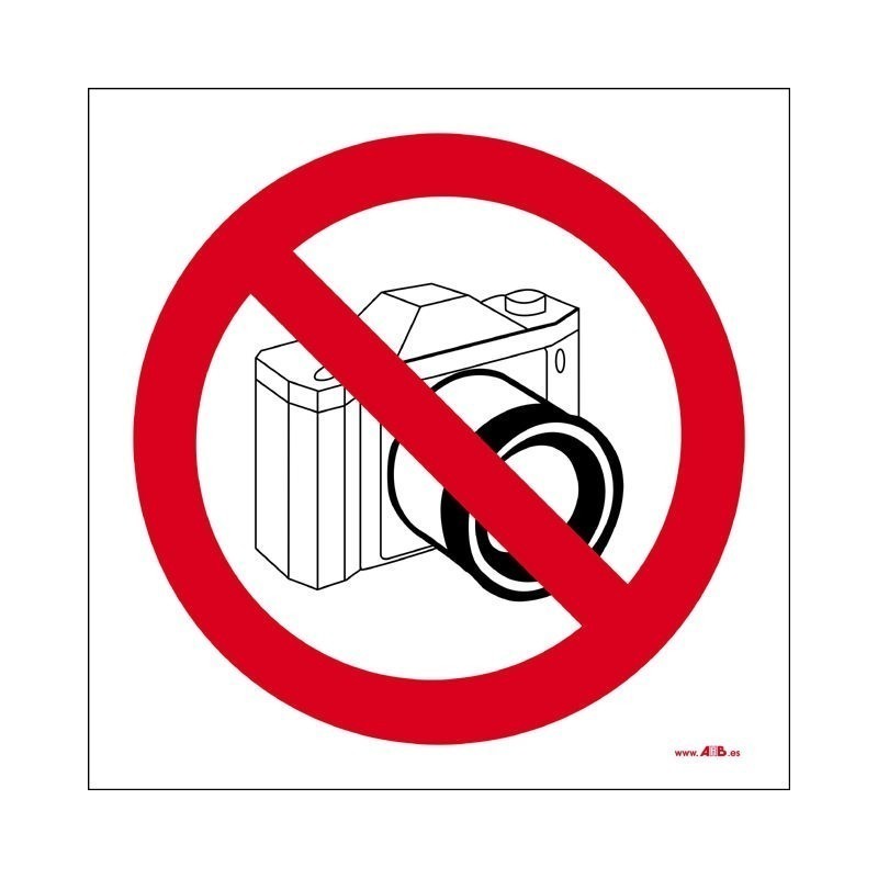 Prohibido cámaras fotográficas