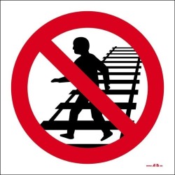 Prohibido cruzar las vías