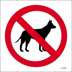 Prohibido el paso a perros