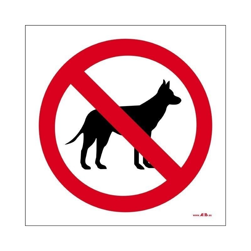 Prohibido el paso a perros