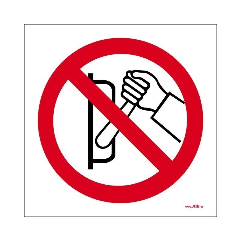 Prohibido accionar