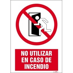 No utilizar en caso de incendio