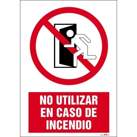 No utilizar en caso de incendio