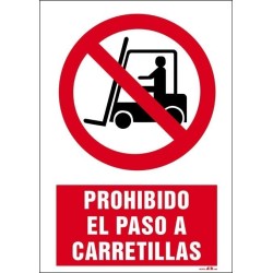 PROHIBIDO EL PASO A CARRETILLAS