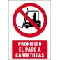 Prohibido el paso a carretillas