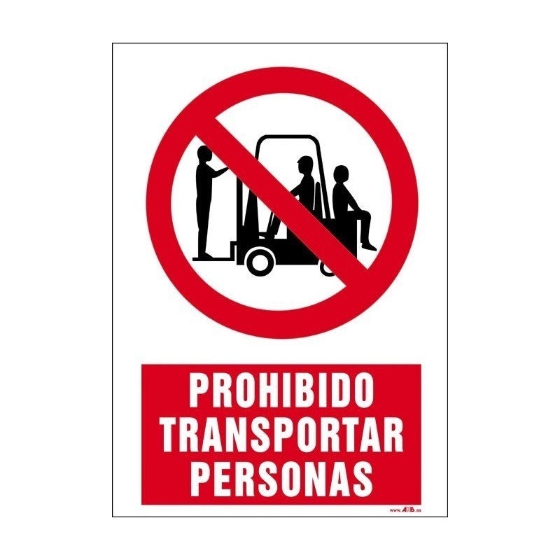 Prohibido transportar personas