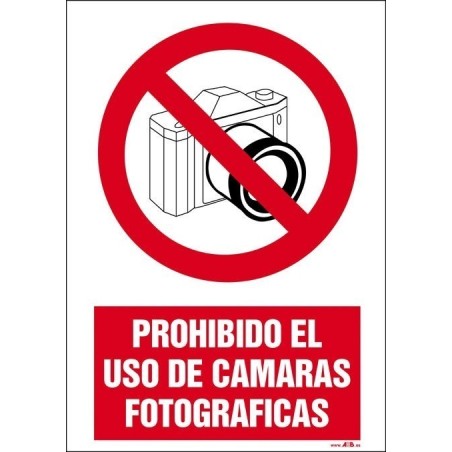 PROHIBIDO EL USO DE CAMARA FOTOGRAFICA