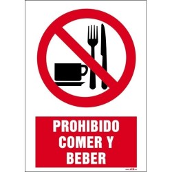 Prohibido comer y beber