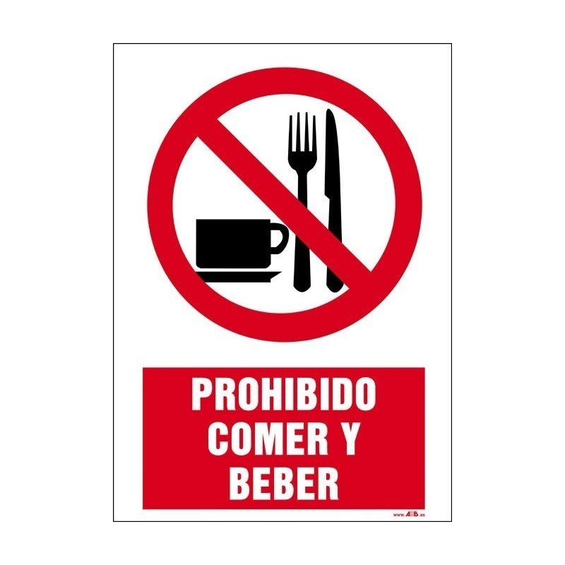Prohibido comer y beber