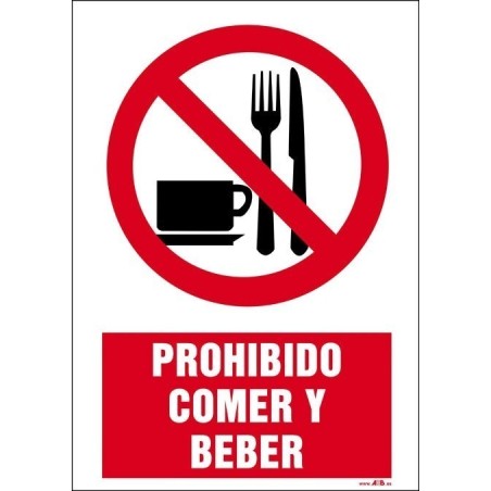Prohibido comer y beber