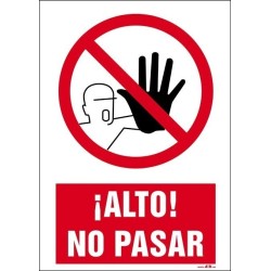 ¡ALTO! NO PASAR