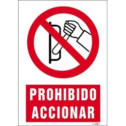 Prohibido accionar
