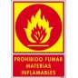 Prohibido fumar materias inflamables