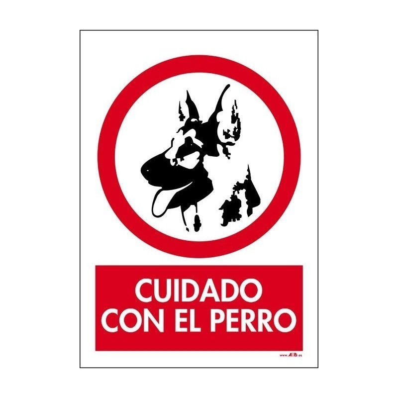 Cuidado con el perro