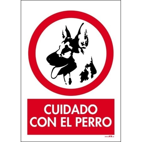 Cuidado con el perro