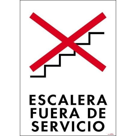 Escalera fuera de servicio