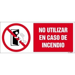 No utilizar en caso de incendio