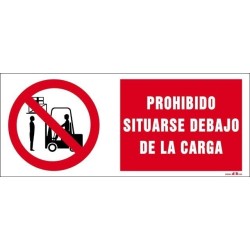 Prohibido situarse debajo