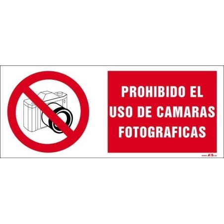 PROHIBIDO EL USO DE CAMARAS FOTOGRAFICAS