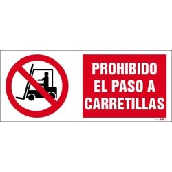 Prohibido el paso a carretillas