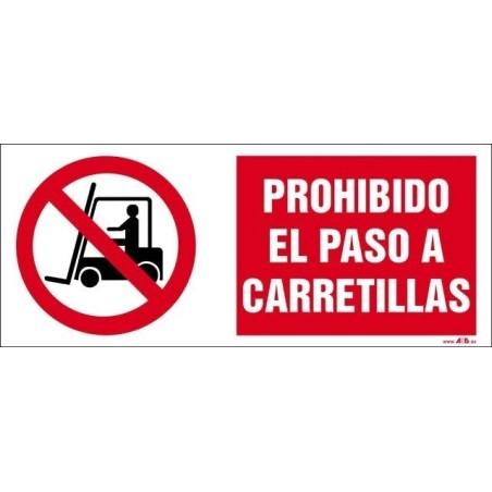 Prohibido el paso a carretillas