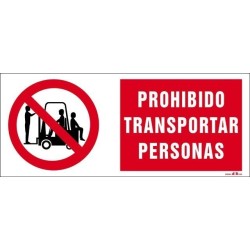 Prohibido transportar personas