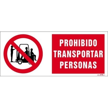 Prohibido transportar personas