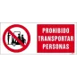 Prohibido transportar personas