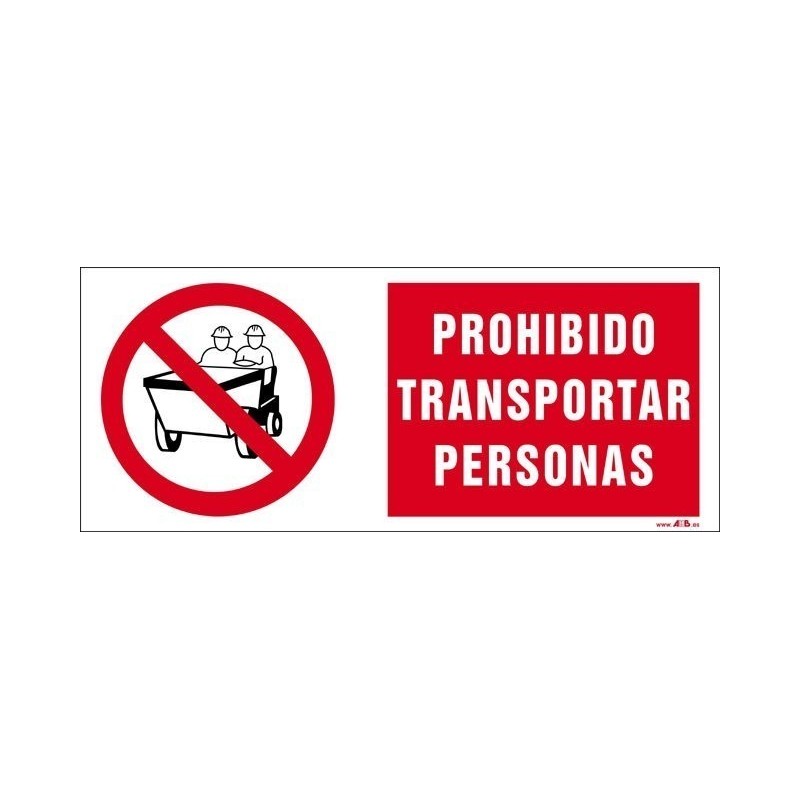 Prohibido transportar personas