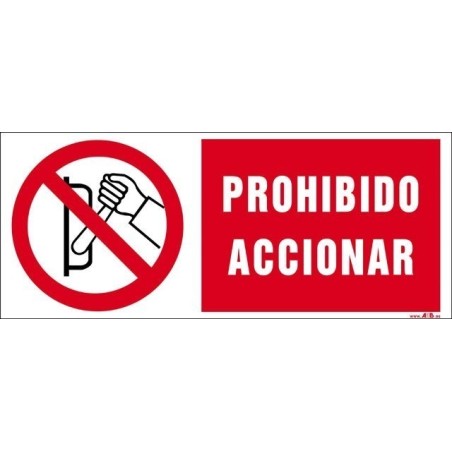 Prohibido accionar