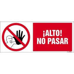 ¡ALTO! NO PASAR