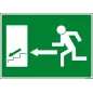 Salida izquierda escaleras abajo