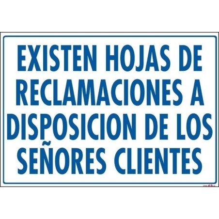 Hojas de reclamaciones
