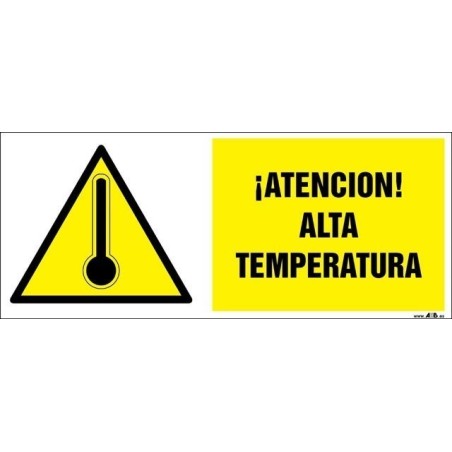 ¡Atención! Alta temperatura