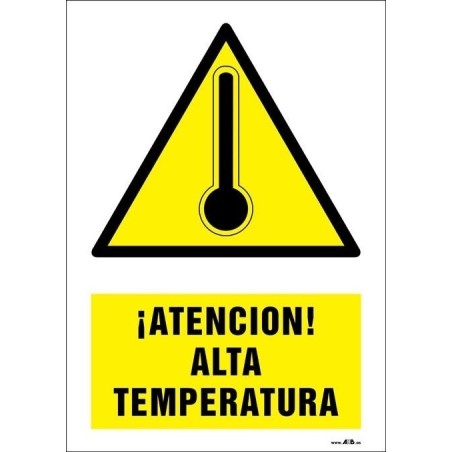 ¡Atención! Alta temperatura