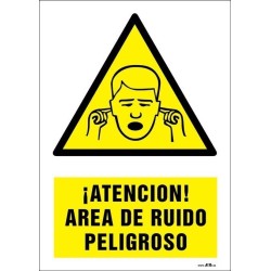 ¡Atención! Área de ruido peligroso