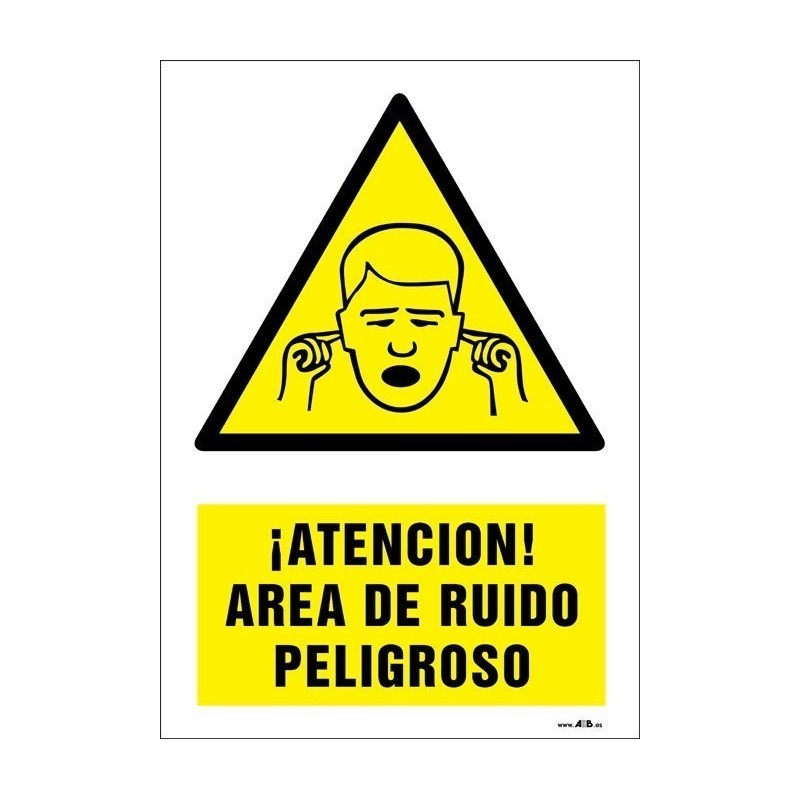 ¡Atención! Área de ruido peligroso