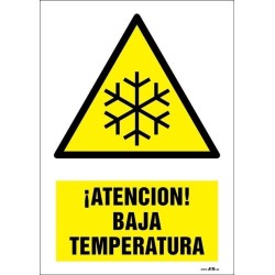 ¡Atención! Baja temperatura
