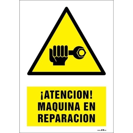 ¡Atención! Máquina en reparación