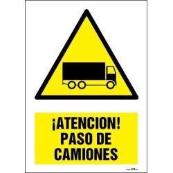 ¡Atención! Paso de camiones