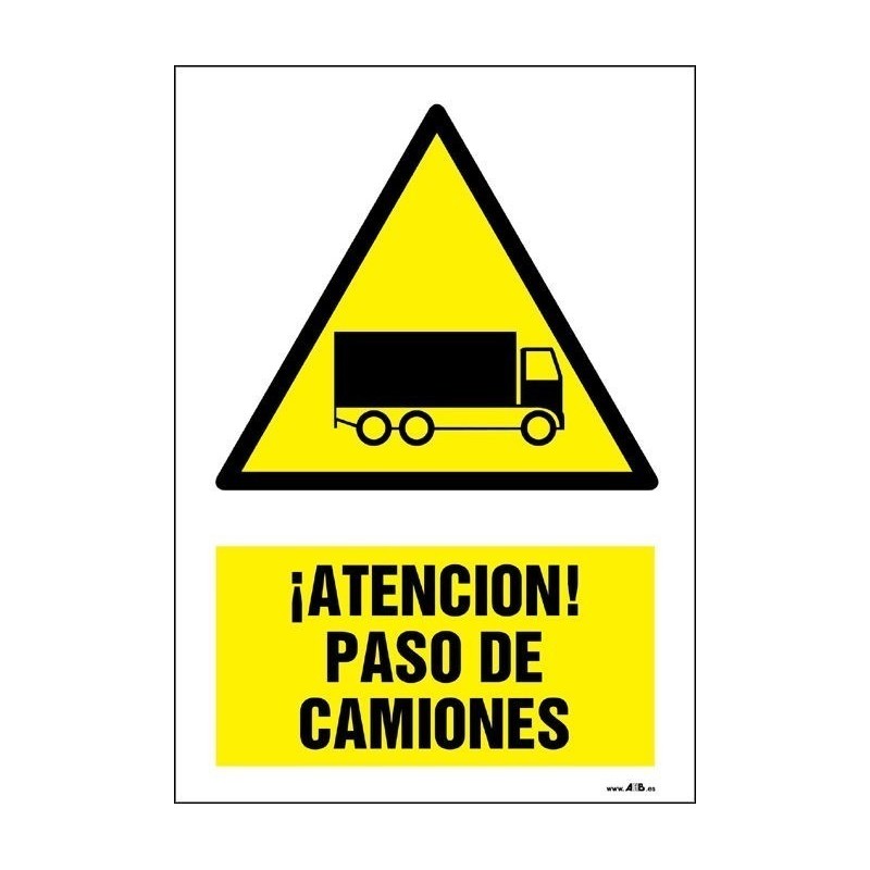 ¡Atención! Paso de camiones