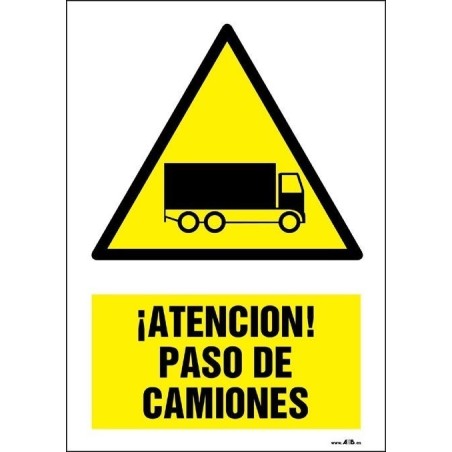¡Atención! Paso de camiones