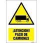 ¡Atención! Paso de camiones