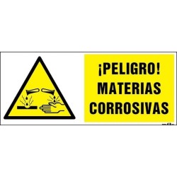 ¡Peligro! Materias corrosivas