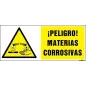 ¡Peligro! Materias corrosivas
