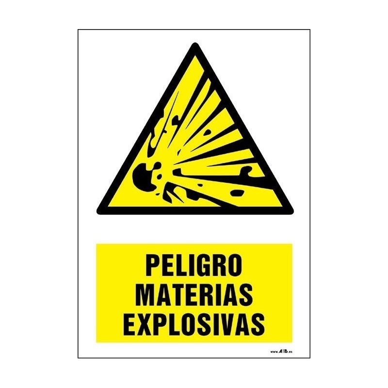 ¡Peligro! Materias explosivas