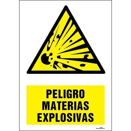 ¡Peligro! Materias explosivas