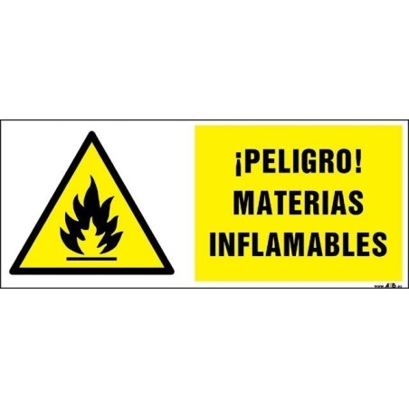 ¡Peligro! Materias inflamables