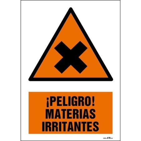 ¡Peligro! Materias irritantes