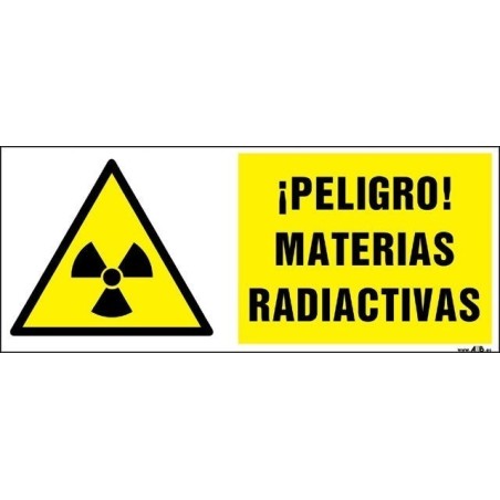 ¡Peligro! Materias radiactivas